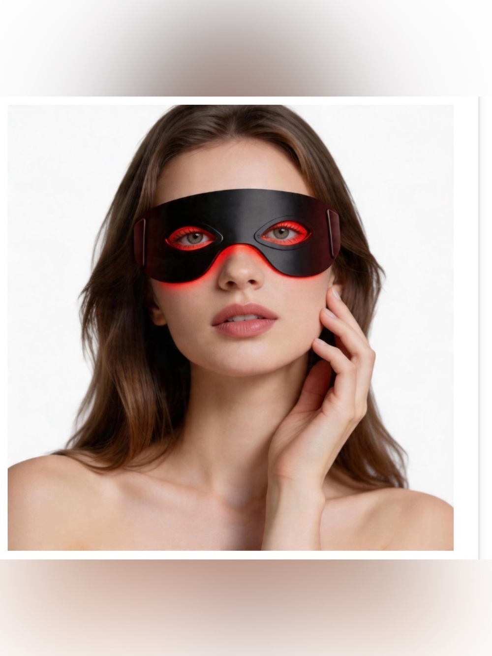 LED Light-Up Eye Mask in Black and Red